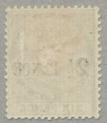 1883, 2 1/2d. on 6d., stone, LPOG, very fresh and desirable, XF! ...