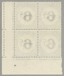 1952, 6c., black, block of (4), lower right corner margin piece, wmk ...