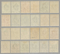 1938, 1/2 d to 10 s, including shades and mixed perforations, LPOG, ...