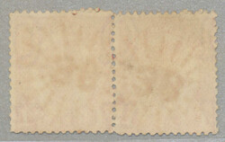 1860/1902, 1d pair, used with crispy rare cancellation in red used at ...