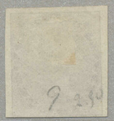 1856-64, 1 a, brown, imperf proof, with margin just about clear at ...