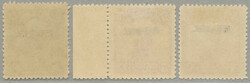 1933, 1c-50c, (3), black opt, LPOG, one side margin piece, fresh and ...
