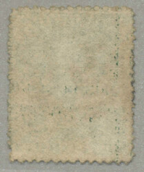 1862, 1s deep green, Britannia, intermediate perf 14-16, used with ...