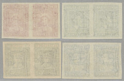 1938, 2c-7c, complete IMPERF PAIR set (4), LPOG, fresh and desirable, ...