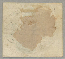 1843, 60 reis, imperf, used with crispy clear complete black INUTILIZ ...