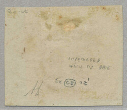 1843, 60 reis, imperf, used with crispy clear red small circular ...