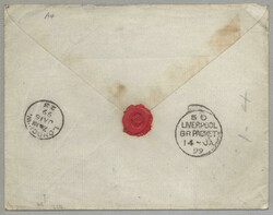 1898, from Burutu to London, envelope dated 25 Dec 1898 endorsed on ...