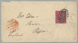 1890, to Ripon, envelope franked with Great Britain 1887 Jubilee ...