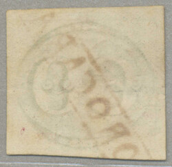 1843, 60r., black, used SOROCABA (SP) (Ayres 1505 var), four good to ...