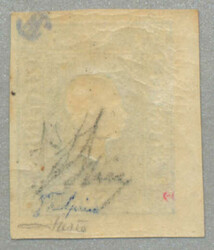 1851, 1.05 Kreuzer blue newspaper stamp, Type I, unused, intense ...
