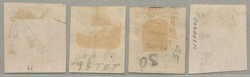 1866, Maximilian issue, lithographed, 25c (4), with district opt ...