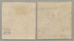 1866, Maximilian issue, lithographed, 13c and 25c, with district opt ...