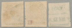 1866, Maximilian issue, lithographed, 25c (3), with district opt ...