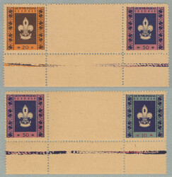 1946, local DP camp stamps from Detmold (4), values 10, 20 and (2) 50 ...