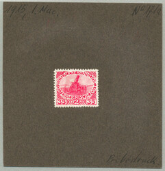 1867, 35 h, rose, frame printed in relief printing (letterpress) and ...