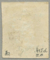 1867, 1 kr, grauviolett, Type Id, grober Druck, ungebraucht, Attest ...