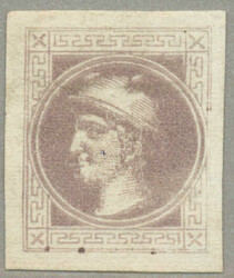 1867, 1 kr, lilagrau, Type Ib, grober Druck, nachgummiert, Attest ...