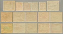 1921, 1c-$1, (16), set of (16) including additional colour nuances, ...