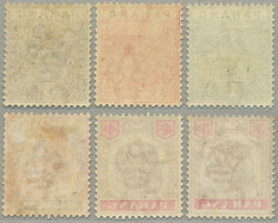 1891-99, 1c-5c, 3c-5c, two sets (3+3), LPOG, perf. 14, desirable and ...