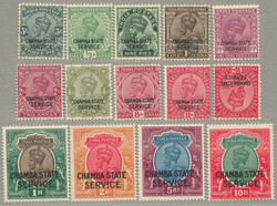1927-39, 3p-10r, overcomplete set of (13+1), with additional 12a wmk ...
