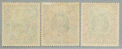 1940-3, 1r-5r, set of (3), wmk stars, NABHA SERVICE opt, LPOG, CV ...