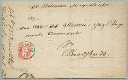 1868, 5 kr, red, Type I, cancelled BELLOVAR/22/11 - Ryan not listed ...