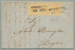 1850, from Toscolano to Brescia, 22 August, complete folded letter ...