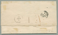 1859, from Milano to Ascoli, printed matter (circular) with framed ...