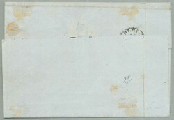 1859, 40 cent, rose, on entire letter (slightly reduced on left side, ...