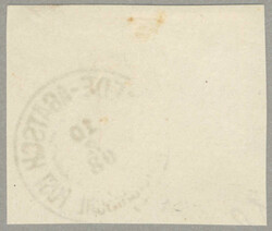 1908, 10 PARA green Franz Josef issue on small piece, tied by ...