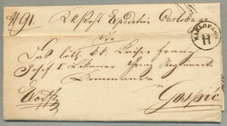 1864, Croatian Slavonian border - ex offo letter from the KK Post ...
