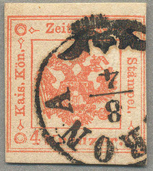 4775: Lombardy Venetia Newspaper Tax Stamps