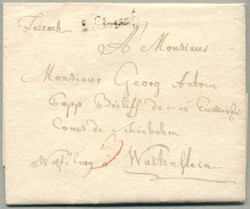 1784, Faltbrief von FELLACH, handschriftliche Röteltaxe 3 kr, ...