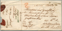 1849, Kärnten, Wertbrief über 70f, gestempelt KLAGENFURT und ...