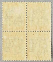 1907, block of (4), 5d., grey and orange-yellow, perf. 14, LPOG, wmk. ...