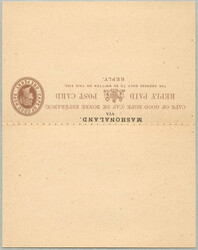 1893, 1+1d., brown, black opt MASHONALAND. over headline, originally ...