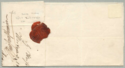 1850, WEITRA rück- und vorderseitige 6 kr/braun auf Reko-Faltbrief ...