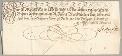1682, from Laxenburg to Brünn, complete folded letter signed in full ...