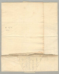 1597, from Stronsdorf to Vienna, dated 31 July 1597, complete folded ...