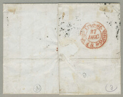 1850, from Ragusa to Trieste, franked with 9 kreuzer blue Type I on ...