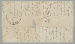 1844, From Venice to Piräus/Athens, prepaid letter to the border ...