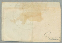 1850, on piece franked with 1 kr yellow and 2 kr. black handpaper, ...