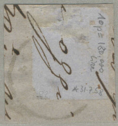 1850, 6kr, on piece, NABRESINA - 50p, good margins, VF-XF! ...