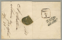 1862, 15kr fiscal stamp used as postage on letter from SEBENICO to ...