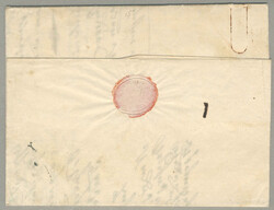 1855, Lloyd ship letter from TRIEST to ATHENE/Greece, m/s Col Vapore ...