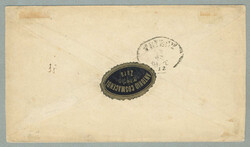 1872, 5kr, red, stationary envelope from CATTARO to TRIESTE, cancel ...