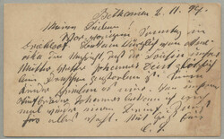 1894, 1/2d on 1d postal stationary, cancelled with violet BETHANIE ...