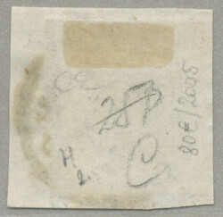 1850, 9kr, blue, on piece, cancel VARANNO, cert. Eichele, fresh, XF! ...