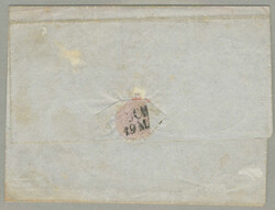 1850, 6kr, brown, on letter from BIELITZ - 8p to ODRAU, crease under ...