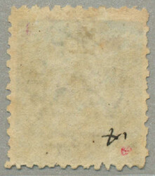 1866, 10pi., slate, FII, with black opt. inscription, wmk pyramid, ...